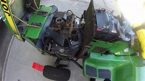 john deere 322 compression test|322 water pump overheating.